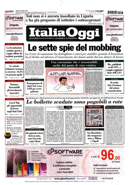 Italia oggi : quotidiano di economia finanza e politica